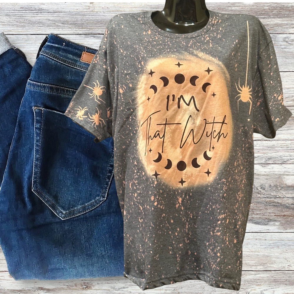 Hand Crafted One of a kind New I’m That Witch T-Shirt